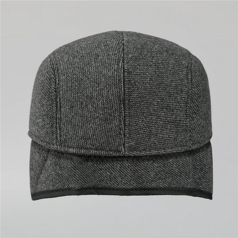 Autumn and winter men's peaked cap thickened ear protection old