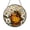 Stained Glass 5.9 Inch, variant on Honey Jar Bee Stained Glass Style Window Hanging – Home Decor Art