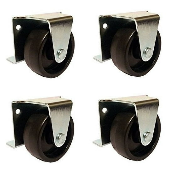 American Bolt and  2 Inch Low Profile Trundle Casters Wheels Cabinet Roll Out Bed - Set of 4$$Tools & Hardware Other