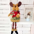 thumbnail image 2 of Adornos navideños de mesa, muñecos de tela de patas largas, muñecos de Papá Noel, 2 of 3