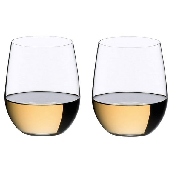 Riedel O Wine Chardonnay/Viognier Stemless Crystal Tumbler Glass, 2 Pack