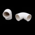 thumbnail image 2 of 8Pcs 25mm Dia 90 Degree Elbow Type Pipe Connector Adapter Fitting White, 2 of 3