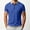 Blue, variant on VgaVtl Summer Men's Polo Shirt Short Sleeve Golf Zip-Up Everyday Collared Color Block Casual Shirts for Men