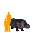 thumbnail image 2 of Hippo Life Size Statue, 2 of 8