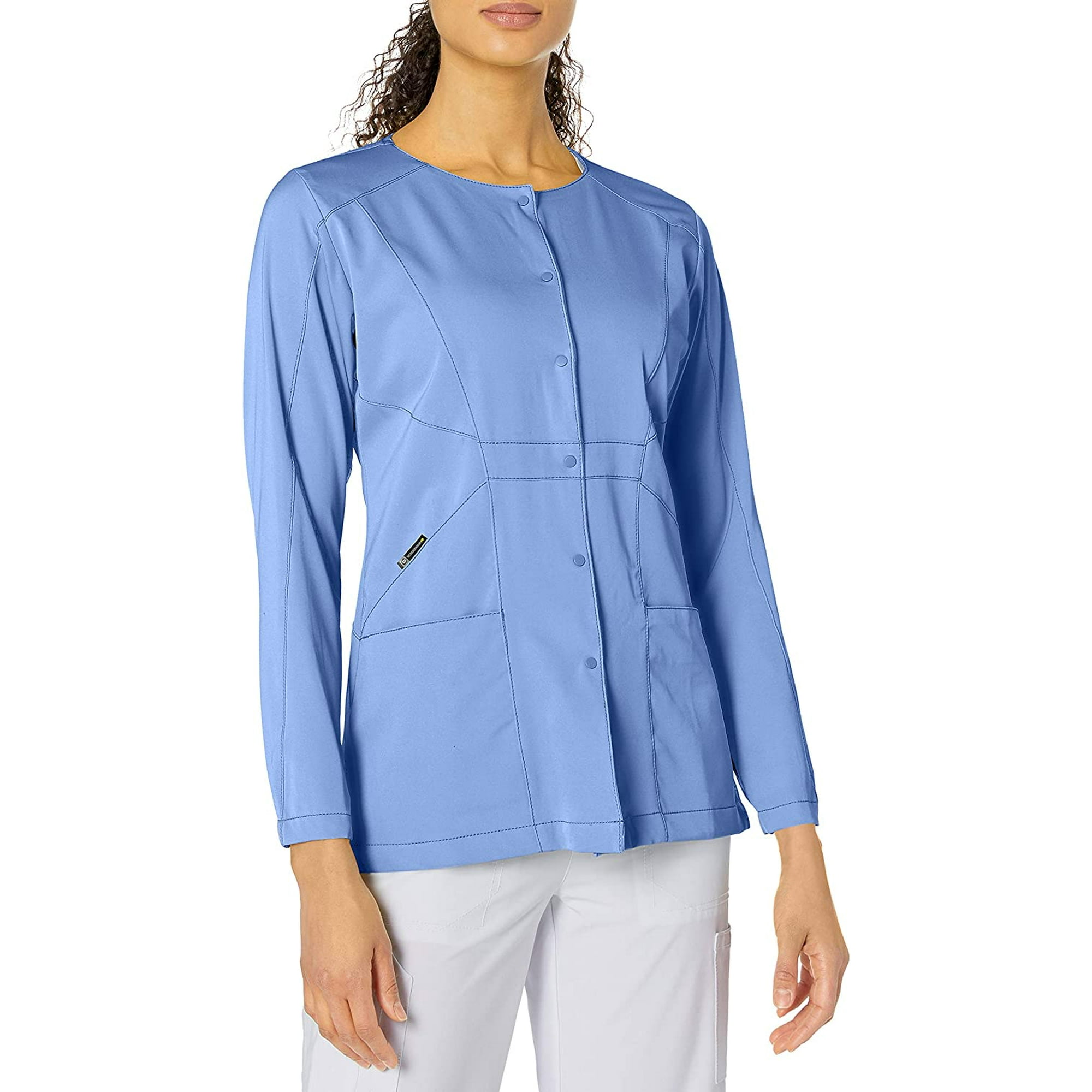 Wonderwink Women S Hp Prism Snap Front Scrub Jacket Ceil Blue Xx Small Walmart Canada