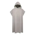 thumbnail image 1 of Poncho de microfibra Colamx para surf con capucha Toalla de playa 109 cm x 88 cm Gris, 1 of 8