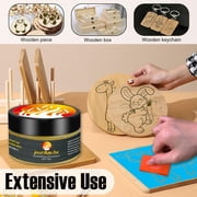 Wood Burning Paste, 4oz, Heat Activated Marker Paste for Wood Burning DIY Crafts & Drawing, Beginner Friendly