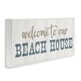 thumbnail image 4 of Stupell Industries Welcome Beach House Typography Painting White Framed Art Print Wall Art, 30 x 13, 4 of 10
