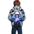 thumbnail image 2 of Ju-jutsu Gojo Kai-sen Kids' Hoodie 3d Print Sweatshirt Soft Pullover Hooded With Big Pockets For Boys Or Girls Medium, 2 of 8