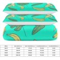 thumbnail image 2 of HAHDAXIA Banana Pattern Bedding Solid Comforter Set for All Seasons,3 Pieces(1 Comforter+2 Pillowcases),Soft Microfiber Bedding Set King(90"x90"), 2 of 7