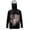 Deer Skull American Flag Black, variant on Men's Fishing Rash Guard, Sun Protection Long Sleeve Fishing Shirt Pullover with Mesh Face Mask Sun Protective Shirt Summer Outfits for Outdoor, L, Shark Black
