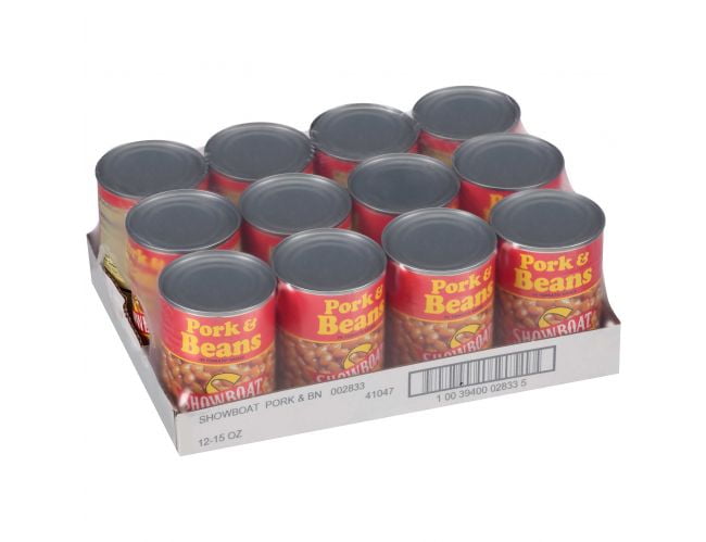 12 PACKS : Showboat Pork & Beans 15 Ounce