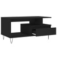 thumbnail image 4 of vidaXL Coffee Table Black 90x49x45 cm Engineered Wood, 4 of 5
