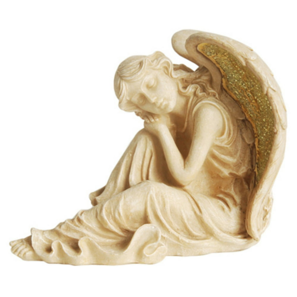 Northlight Mosaic Glass Winged Religious Resting Angel Outdoor Garden