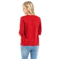 thumbnail image 7 of Made by Olivia Women's Classic Button Down Long Sleeve V-Neck Soft Knit Sweater Cardigan, 7 of 7