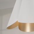 thumbnail image 5 of Capital Lighting 355441RE Maeve 27" Wide Pendant - Matte Brass / White, 5 of 7