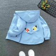 thumbnail image 1 of Abrigos para niños para niñas, niños, chaquetas, niños, con capucha, cremallera, moda para bebés, abrigo estampado, cortavientos infantil, sudaderas con capucha, prendas de vestir, 1-7 años5T(120) Gao Jinjia LED, 1 of 2