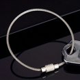 thumbnail image 5 of Stainless Steel Wire Keychains Cable Key Ring Wire Car Cable Keyring Hinge Keepers Binding Carabiner Big Locking Heavy Duty Luggage Tags Loops Tag Keepers Twist Barrel (2mm * 200 mm), 5 of 8