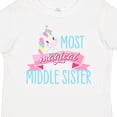 thumbnail image 4 of Inktastic Most Magical Middle Sister Cute Unicorn Girls Toddler T-Shirt, 4 of 5