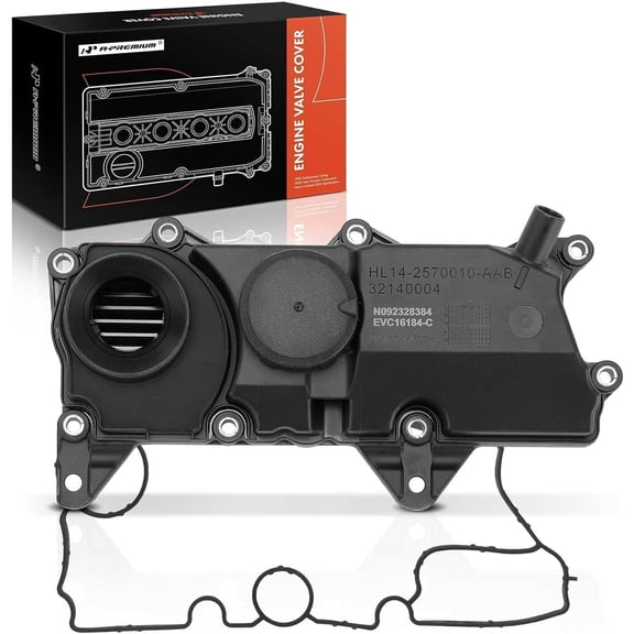 A-Premium Engine Valve Cover with Gasket Compatible with Volvo - 2015-2020 - S60, S80, S90, V60, V90, XC40, XC60, XC70, XC90, S60/V60/V90-Cross Country, 2.0L Turbo Engine, Replace # 32140004 31316184