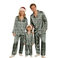 thumbnail image 2 of Aoiroe Christmas Pajama Sets Lounge Sets for Winter Pajamas for Set Long Sleeve Button Down Pj Set Family Xmas Pajamas Sets Funny Pajamas for —Green 130, 2 of 9