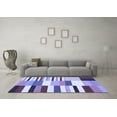 thumbnail image 3 of Ahgly Company Machine Washable Indoor Rectangle Southwestern Blue Country Area Rugs, 5' x 8', 3 of 4