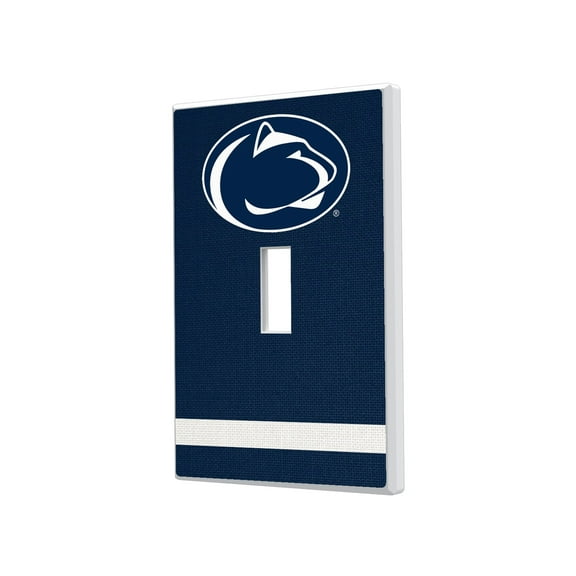 Penn State Nittany Lions Stripe Design Single Toggle Light Switch Plate