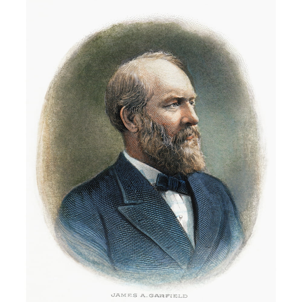 James A Garfield (1831-1881) N20Th President Of The United States Steel Engraving American Late ...