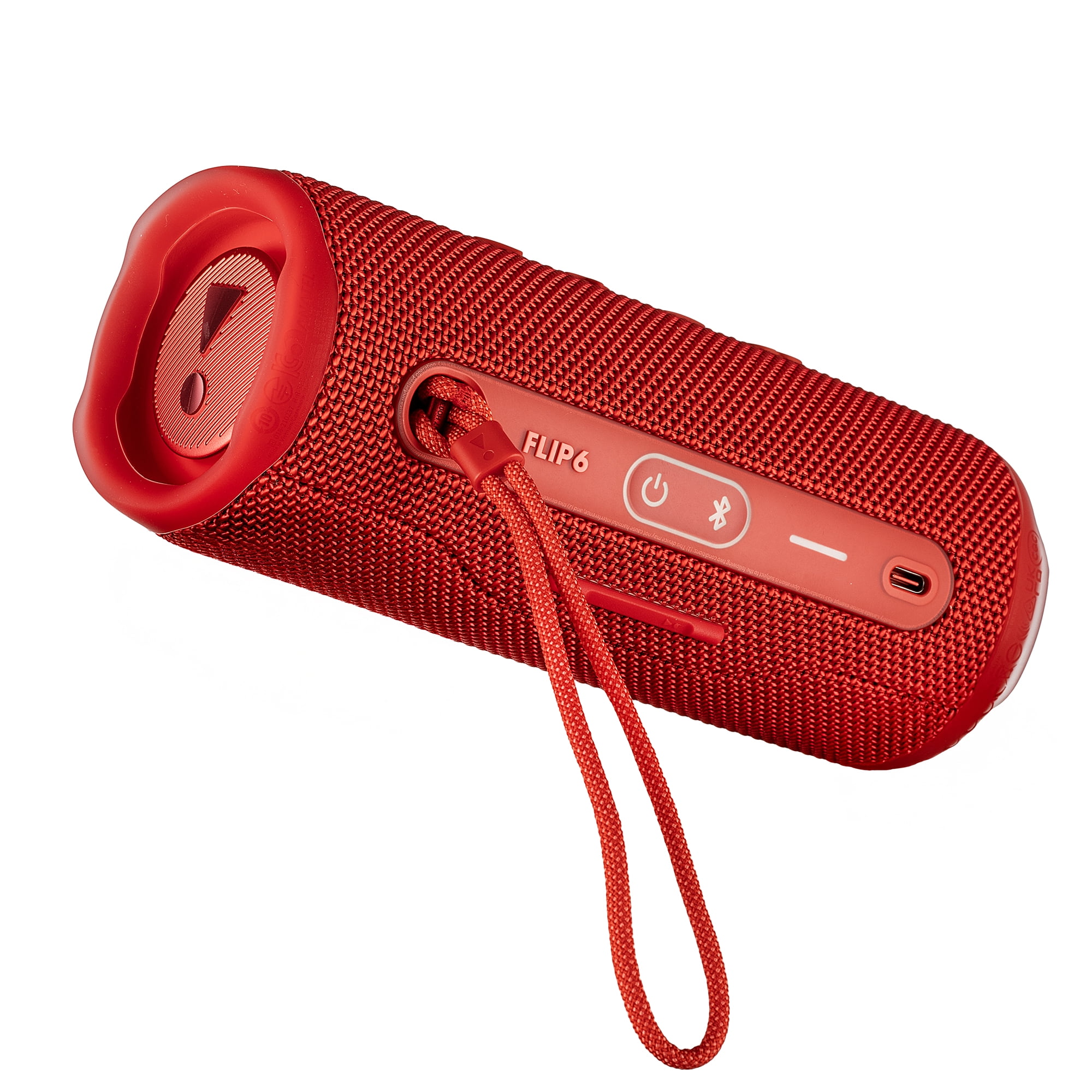 JBL Flip 6 Portable Bluetooth Speaker, IP67 Waterproof, Deep Bass, Red Bundle with Travel Case (International Model)