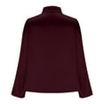 thumbnail image 5 of Aoochasliy Women's Elegant Satin Silk Blouse Cowl Neck Ruched Front Draped Long Sleeve Shirt Fashion Work Office Dressy Tunic Tops for Women, 5 of 6