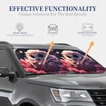 thumbnail image 4 of JUNZAN Cute Flower Owl Pattern Car Windshield Sun Shade | Reflective Sunshade | Foldable 2-Piece Sun Shield Protect Your Car | Fits Sedans, SUVs, Hatchbacks-Large, 4 of 6