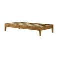 thumbnail image 3 of Plank+Beam Solid Wood Twin Size Platform Bed Frame, Matte Pecan, 3 of 8