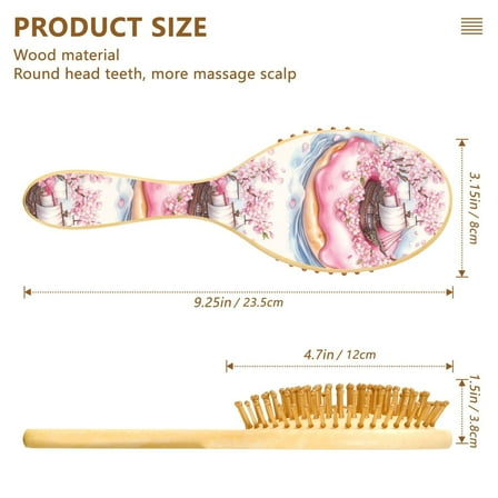 YAZAOO Soft Hair Brush Hair Comb Detangler Draw Doughnu with Ship Smoothing Hair Care Beauty Gift