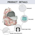 thumbnail image 4 of Pomeranian Dogs and Flowers Backpack for School,Cute School Bag,Schoolbag with Adjustable Shoulder Straps & Padded Back,13.4"x11"x4.7", 4 of 6