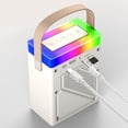 thumbnail image 3 of Karaoke Machine with Microphones, Portable Handheld Mic Speaker, 360 Surround Sound, RGB Light, Long Battery Life, High Performance for Home Party, 3 of 7