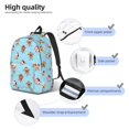 thumbnail image 4 of Honeii winter cow cute Print Canvas College Laptop Backpack, Durable Rucksack Travel Notebook Bag School Backpack Book Bag for Men Women-Medium, 4 of 7