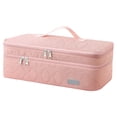 thumbnail image 2 of SeekLGT Hair Tool Organizer Bag Large Capacity Heat Resistant Travel Storage Case with Lid Double Compartments Secure Zipper for Dryer and Curling Tools, 1 Bag, 2 of 9
