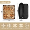 thumbnail image 4 of Hair Tool Organizer Bag with Heat Resistant Mat Removable Travel Storage Case for Hot Air Brushes Curling Irons Decorative Sun Design, 4 of 8