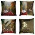 thumbnail image 1 of EREHome Autumn Carpathians alpine forest snowfall Pillow Case Home Decor Cushion Cover 20x20 Inch, 1 of 2