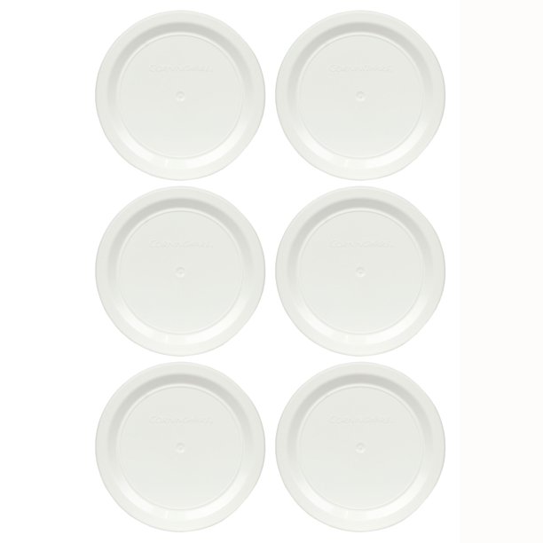 Corningware R7 French White 7oz Plastic Replacement Lid (6Pack
