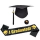 thumbnail image 2 of CaiYueKe Graduation Headband and Shoulder Straps for Congrats Grad Party Supplies Bachelor Cap Headband with Doctoral Hat Black Sash Satin Tassels Tiaras for Graduation Party Dress up Favor Photo, 2 of 6