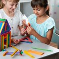 thumbnail image 5 of Paquete cómodo de palitos de paleta de colores para manualidades, [100 unidades] palitos de madera multiusos gigantes de 6 pulgadas, 5 of 5