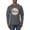 Charcoal, variant on Floral Nurse Appreciation Pop Culture Mens Long Sleeve Shirt, Light Blue, Medium