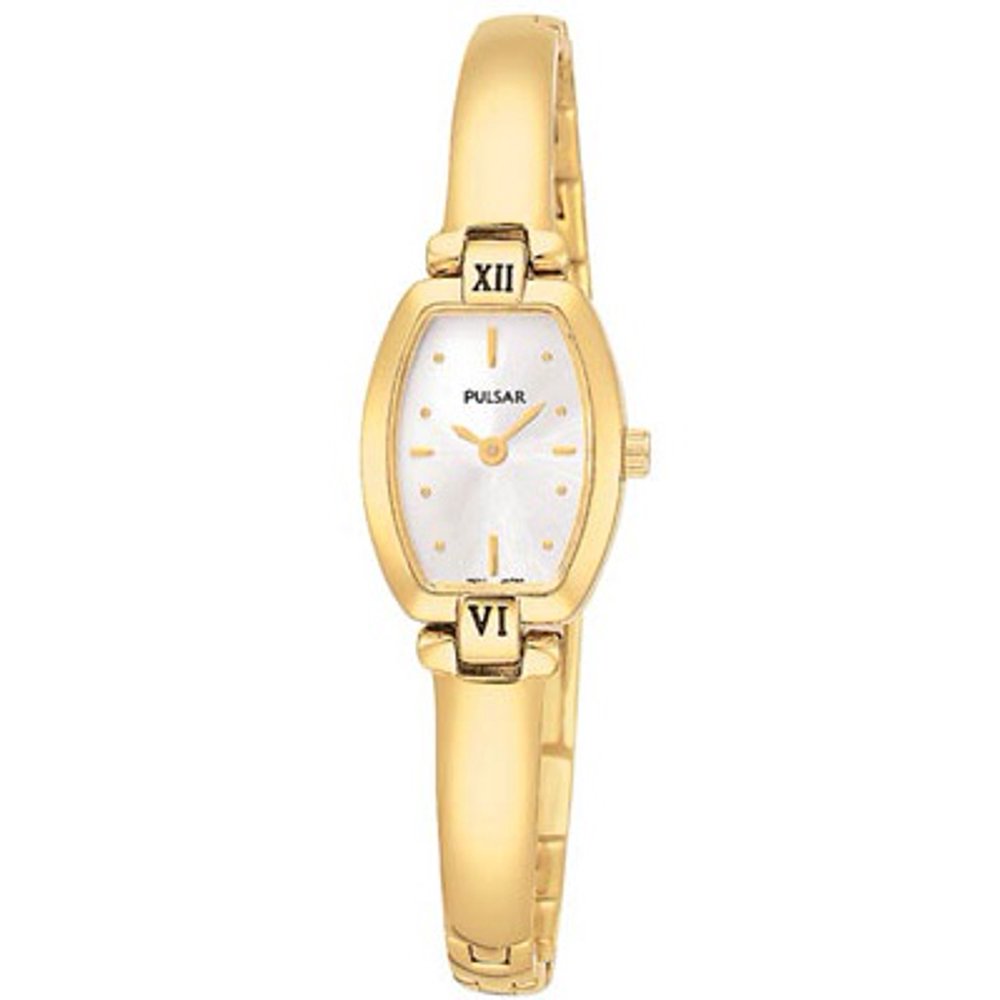 Pulsar Pulsar Ladies Bangle Style Watch Gold Tone White Face