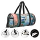 thumbnail image 3 of Fotbe Coastal Cat By The Window Bolsa Deportiva de Lona Plegable con Estampado, Bolsa de Gimnasio con Bolsillo Seco/Húmedo, Bolsa de Viaje Ultraligera de Gran Capacidad, 3 of 6