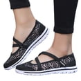 thumbnail image 5 of ibiyuan Orthopedic Sandals for Women Adjustable Upper Walking Shoes Women Mesh Knitted Walking Anti-Skid Womens on Sneakers Soft Hands-Free Womens Mary Jane Shoes Soft Shoes, 5 of 8