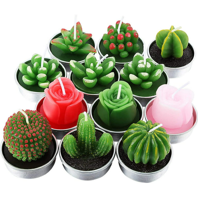 Aguacolla Cactus Tea Light Candles Wedding Home Birthday Party