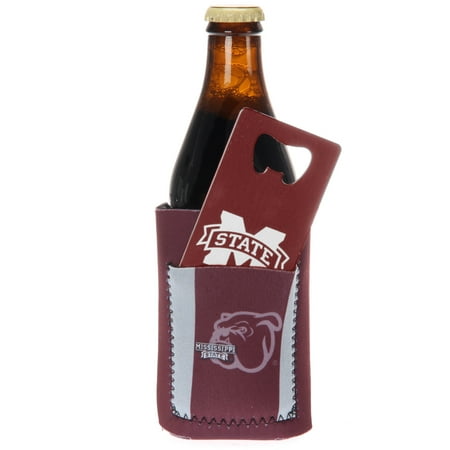 State Bulldogs Pocket - Mississippi State Bulldogs Can Insulator with Pocket & Opener - No Size