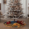 thumbnail image 5 of Salouo Elegant Sunset Sunflower Christmas Tree Skirt 36" Farmhouse Christmas Decorations Snowman Xmas Tree Skirt Tree Mat for Holiday Party Decor, 5 of 8