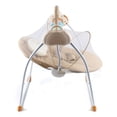 thumbnail image 6 of SIMANLI Electric Baby Swing with Bluetooth, Remote, Toys, 4-Speed Adjustable Infant Swing, Auto Rocking, for Newborns to Toddlers,Brown, 6 of 9